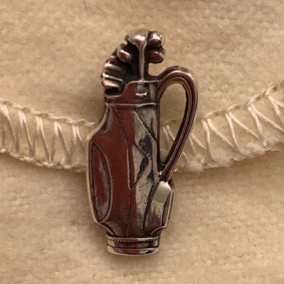 James Avery Jewelry - Rare Retired James Avery 3D Golfing Bag Set Tie Tac